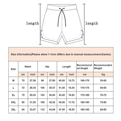 Camo Running Shorts Men Gym Sports Shorts 2 In 1 Quick Dry Workout Training Gym Fitness Jogging Short Pants Summer Men Shorts